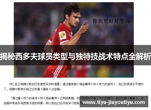 揭秘西多夫球员类型与独特技战术特点全解析